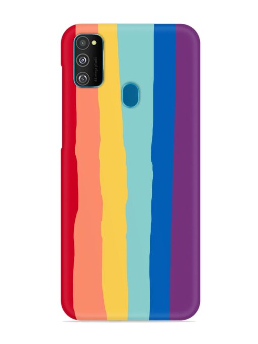 Rainbow Genuine Liquid Snap Case for Samsung Galaxy M30S Zapvi