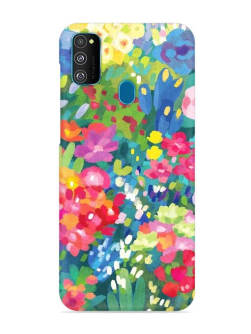 Watercolor Flower Art Snap Case for Samsung Galaxy M30S