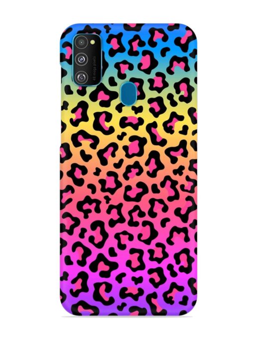 Neon Rainbow Colored Snap Case for Samsung Galaxy M30S