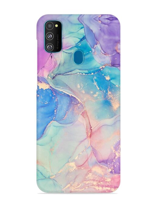 Alcohol Ink Colors Snap Case for Samsung Galaxy M30S Zapvi