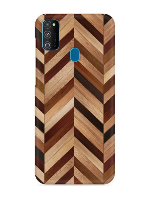 Seamless Wood Parquet Snap Case for Samsung Galaxy M30S Zapvi