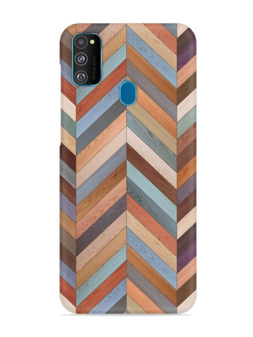 Seamless Wood Parquet Snap Case for Samsung Galaxy M30S Zapvi