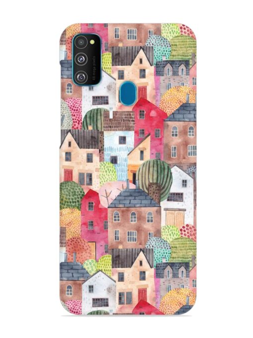 Abstract Seamless Pattern Snap Case for Samsung Galaxy M30S Zapvi