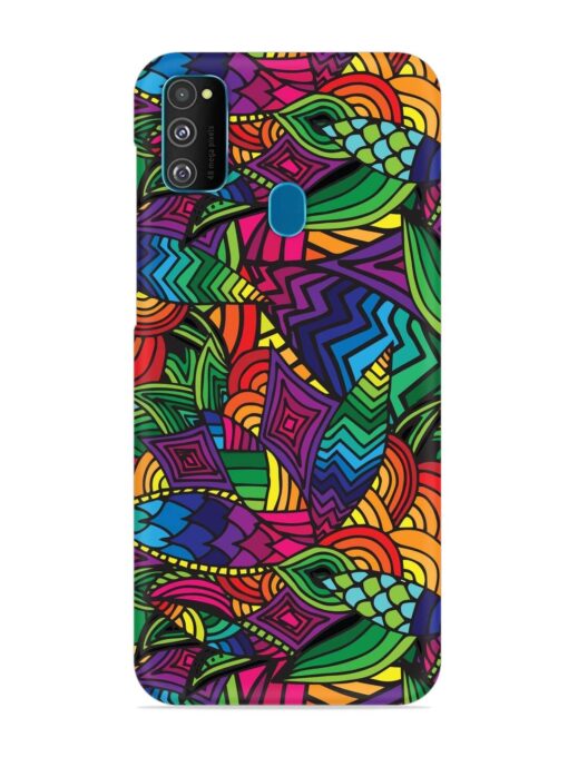 Abstract Multicolor Seamless Snap Case for Samsung Galaxy M30S Zapvi