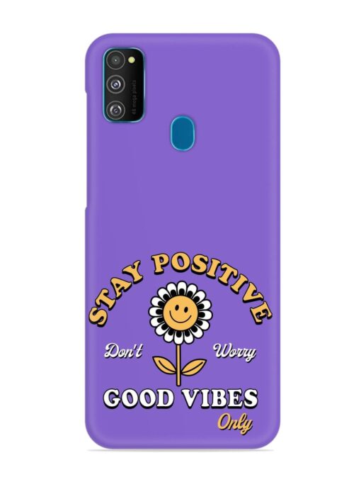 Retro Positive Flower Snap Case for Samsung Galaxy M30S Zapvi