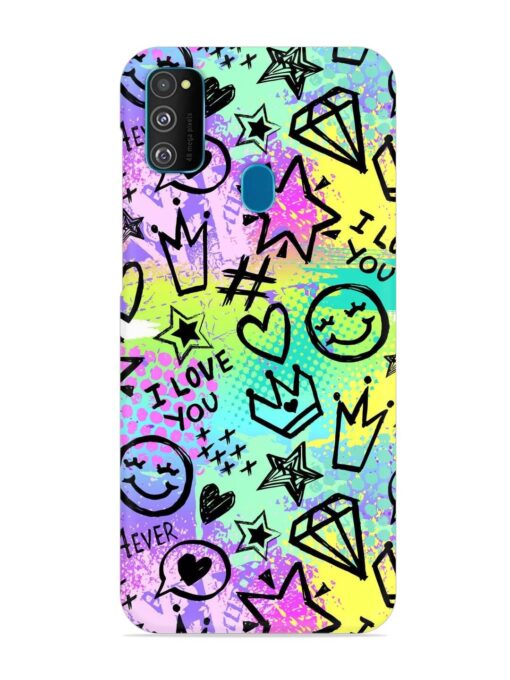 Bright Seamless Pattern Snap Case for Samsung Galaxy M30S