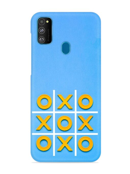 Yellow Plastic Crosses Snap Case for Samsung Galaxy M30S Zapvi