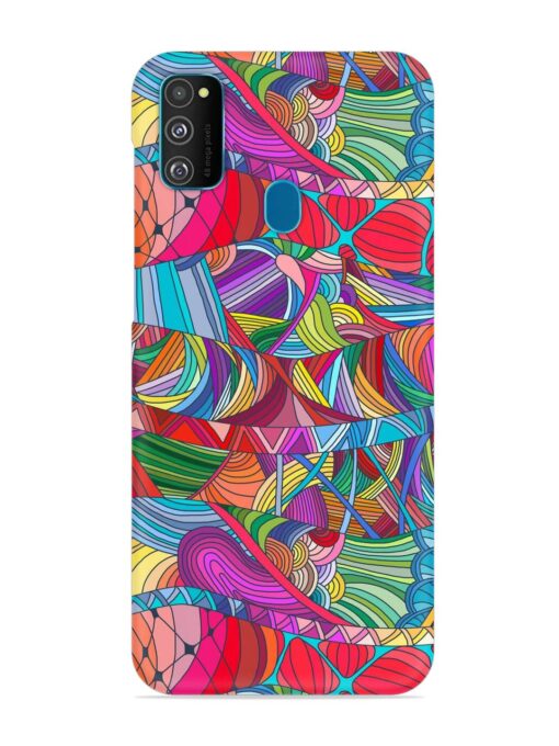 Seamless Patterns Hand Drawn Snap Case for Samsung Galaxy M30S Zapvi