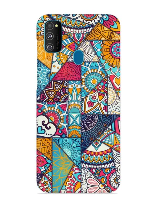 Patchwork Pattern Vintage Snap Case for Samsung Galaxy M30S Zapvi