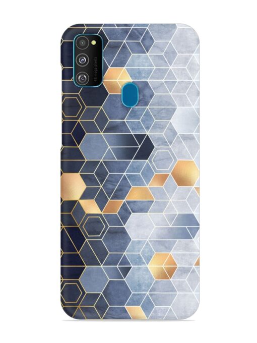 Geometric Abstraction Hexagons Snap Case for Samsung Galaxy M30S Zapvi