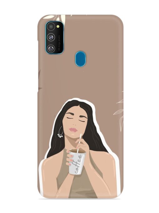 Girl With Coffee Snap Case for Samsung Galaxy M30S