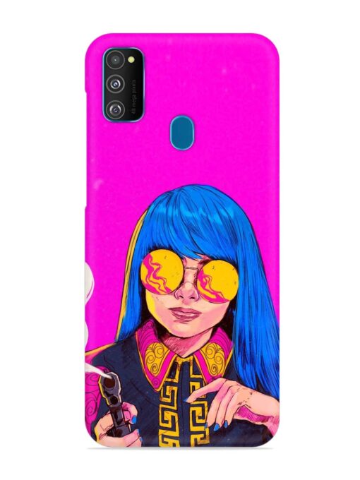 Aesthetic Anime Girl Snap Case for Samsung Galaxy M30S