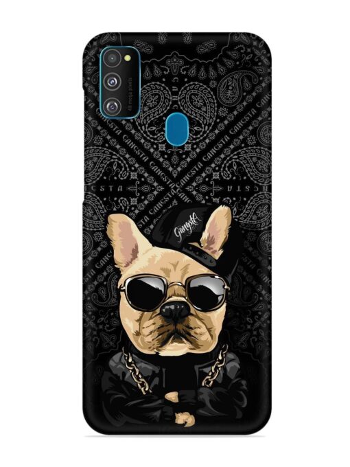 Gangsta Cool Sunglasses Dog Snap Case for Samsung Galaxy M30S