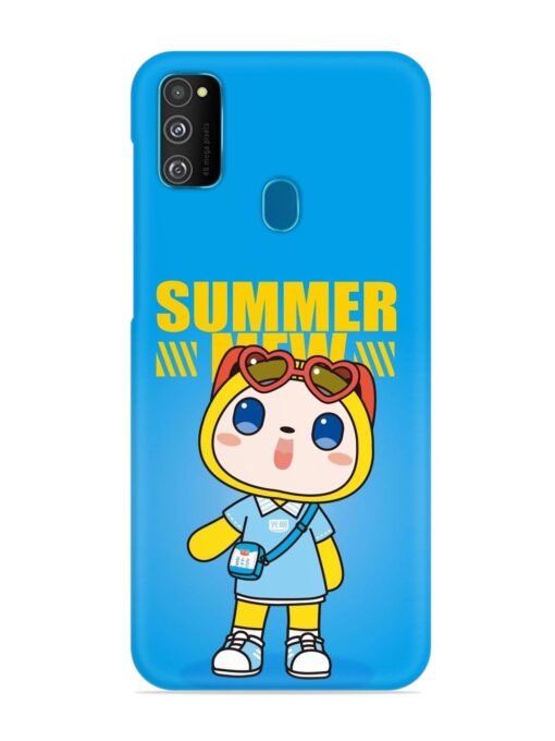 Summer Mew Cartoon Snap Case for Samsung Galaxy M30S