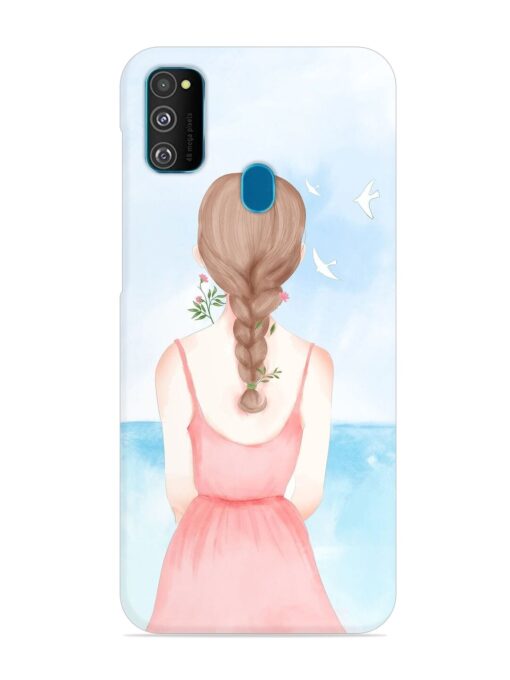 Watercolor Girl Vector Snap Case for Samsung Galaxy M30S