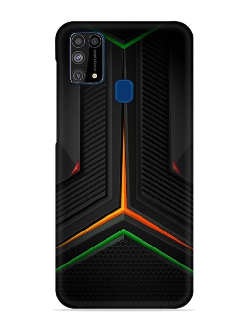 Orange Triangle Light Snap Case for Samsung Galaxy M31 Zapvi