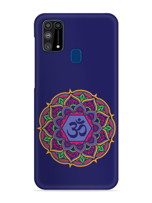 Om Mandala Art Blue Snap Case for Samsung Galaxy M31 Zapvi