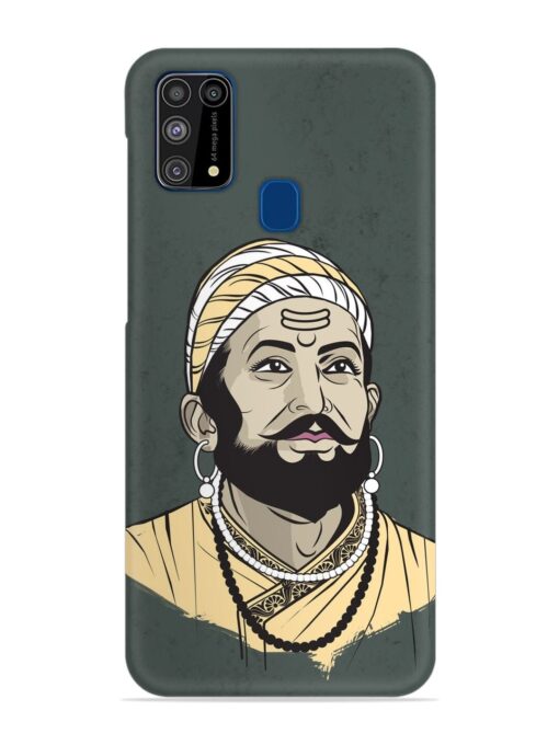 Shivaji Maharaj Vector Art Snap Case for Samsung Galaxy M31 Zapvi