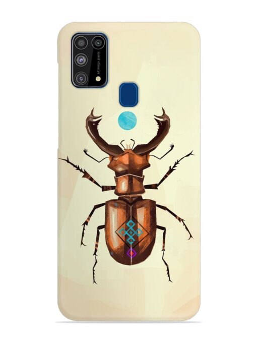 Stag Beetle Vector Snap Case for Samsung Galaxy M31 Zapvi