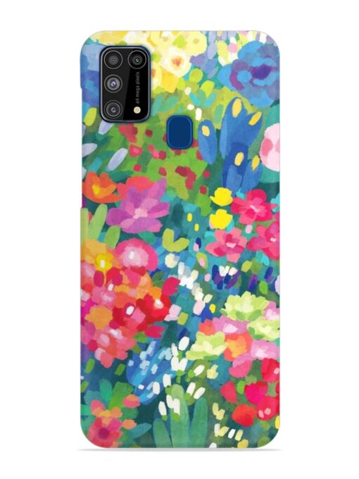 Watercolor Flower Art Snap Case for Samsung Galaxy M31 Zapvi