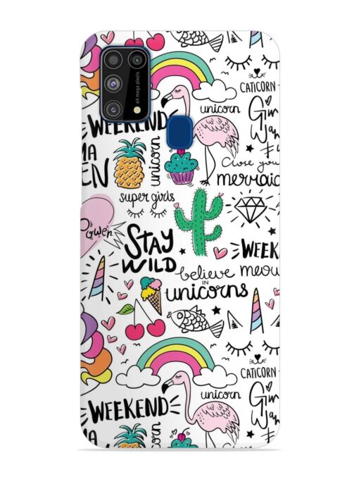 Unicorn Ice Cream Snap Case for Samsung Galaxy M31