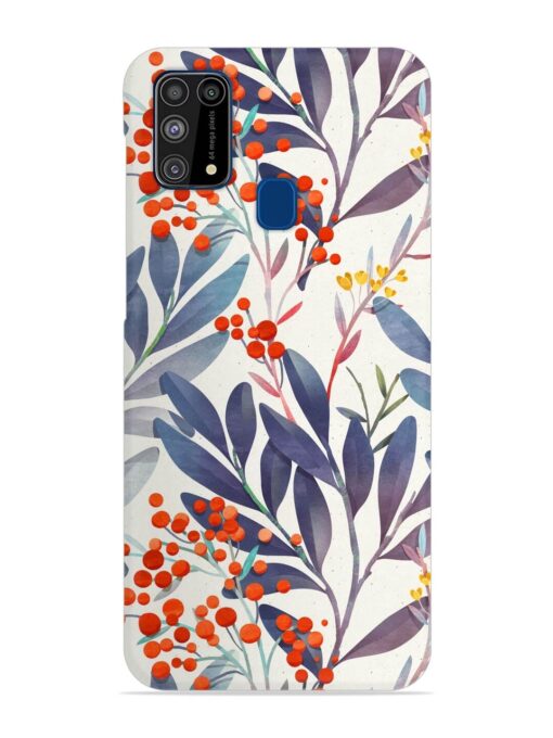 Seamless Floral Pattern Snap Case for Samsung Galaxy M31 Zapvi