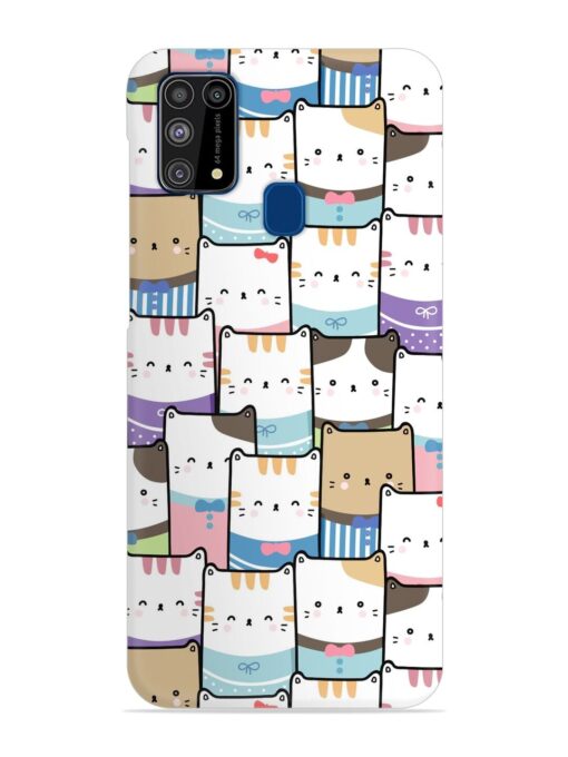 Cute Adorable Cat Snap Case for Samsung Galaxy M31