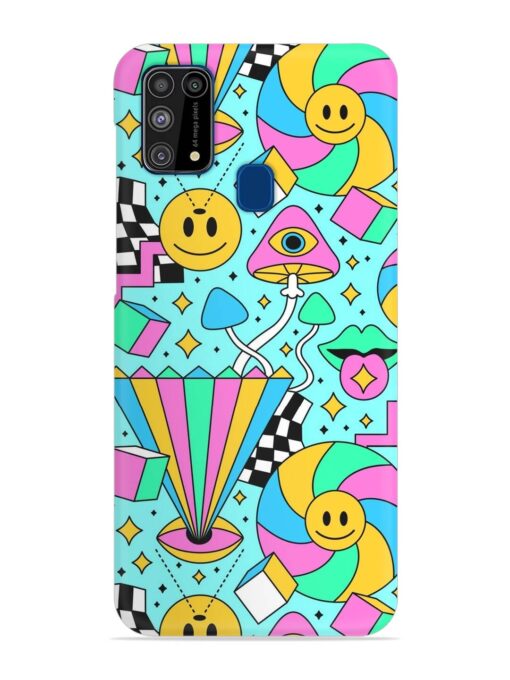 Trippy Rainbow 60S Snap Case for Samsung Galaxy M31 Zapvi