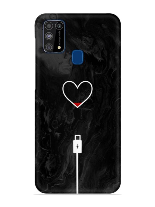 Heart Charging Vector Snap Case for Samsung Galaxy M31 Zapvi