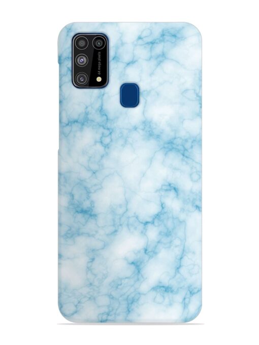 Blue White Natural Marble Snap Case for Samsung Galaxy M31 Prime Zapvi