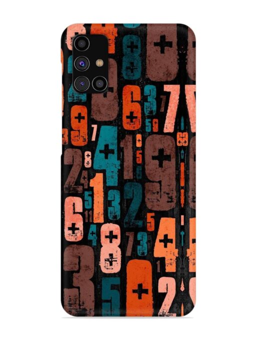 0 To 9 Art Snap Case for Samsung Galaxy M31S Zapvi