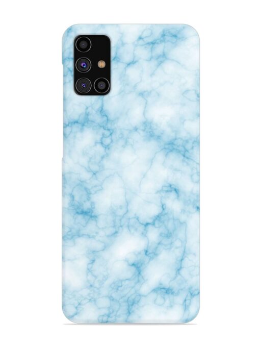 Blue White Natural Marble Snap Case for Samsung Galaxy M31S