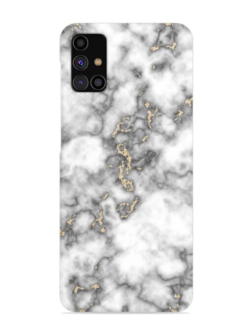 Gray And Gold Marble Snap Case for Samsung Galaxy M31S Zapvi