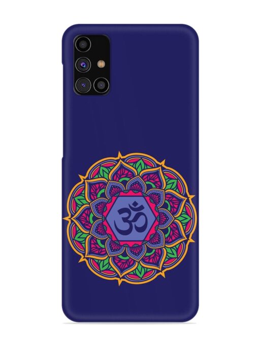 Om Mandala Art Blue Snap Case for Samsung Galaxy M31S Zapvi