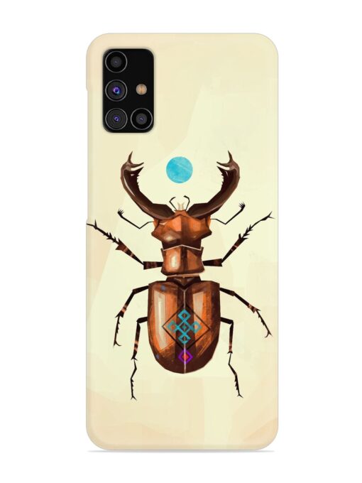 Stag Beetle Vector Snap Case for Samsung Galaxy M31S Zapvi