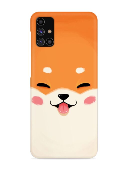 Cute Dog Face Vector Snap Case for Samsung Galaxy M31S Zapvi