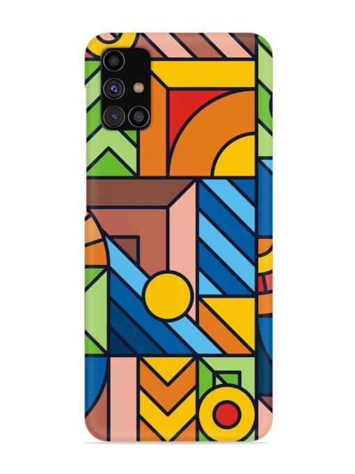 Colorful Geometric Snap Case for Samsung Galaxy M31S