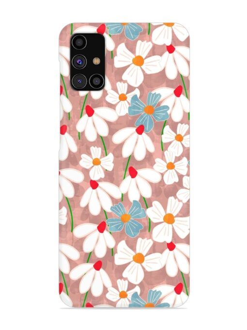 Abstract Petal Flowers Snap Case for Samsung Galaxy M31S Zapvi