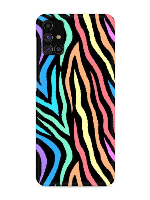 Colorful Abstract Zebra Snap Case for Samsung Galaxy M31S Zapvi