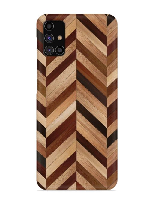 Seamless Wood Parquet Snap Case for Samsung Galaxy M31S Zapvi