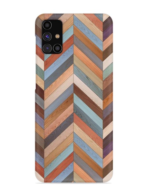 Seamless Wood Parquet Snap Case for Samsung Galaxy M31S Zapvi