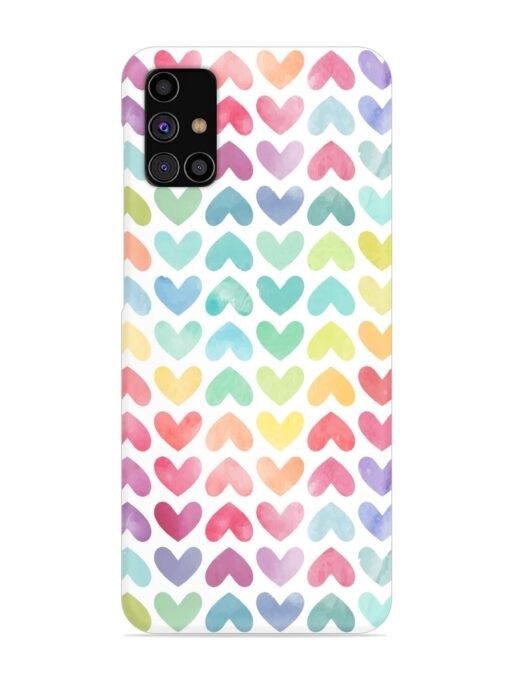 Seamless Colorful Watercolor Snap Case for Samsung Galaxy M31S Zapvi