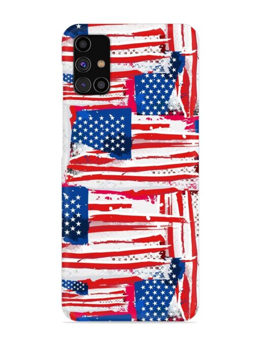 Usa Flag Seamless Snap Case for Samsung Galaxy M31S