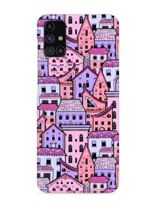 Seamless Pattern Houses Snap Case for Samsung Galaxy M31S