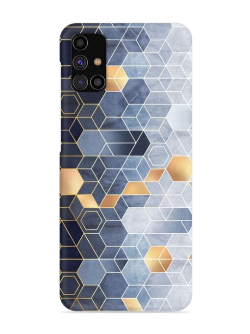 Geometric Abstraction Hexagons Snap Case for Samsung Galaxy M31S