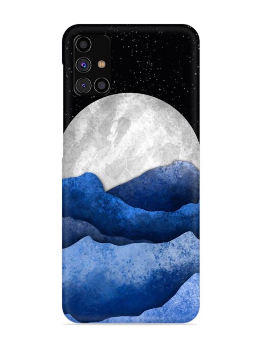 Full Moon Mountain Vector Snap Case for Samsung Galaxy M31S Zapvi