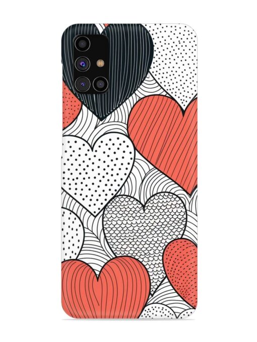 Girly Heart Seamless Snap Case for Samsung Galaxy M31S Zapvi