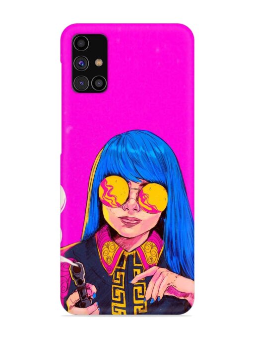 Aesthetic Anime Girl Snap Case for Samsung Galaxy M31S Zapvi