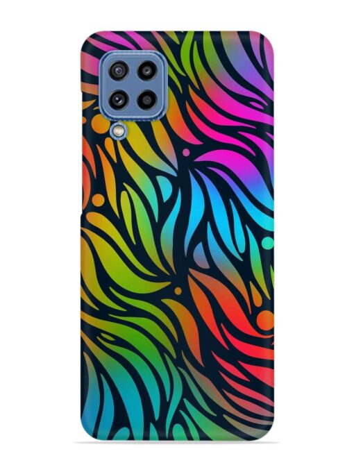 Abstract Leaf Design Snap Case for Samsung Galaxy M32 (4G) Zapvi