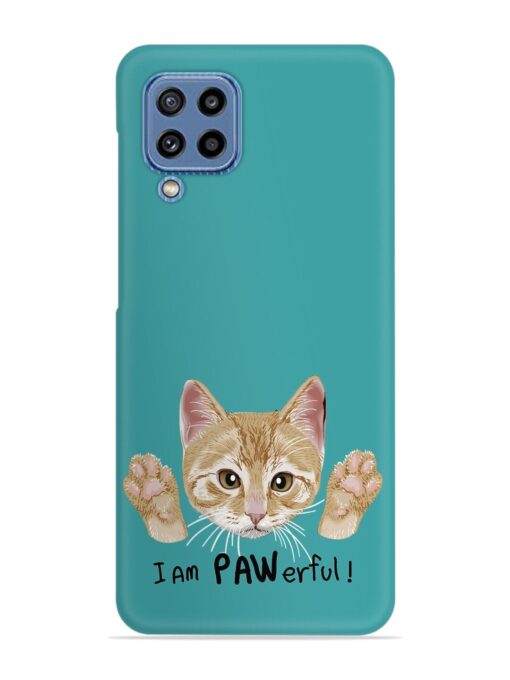 Typography Slogan Cat Snap Case for Samsung Galaxy M32 (4G)